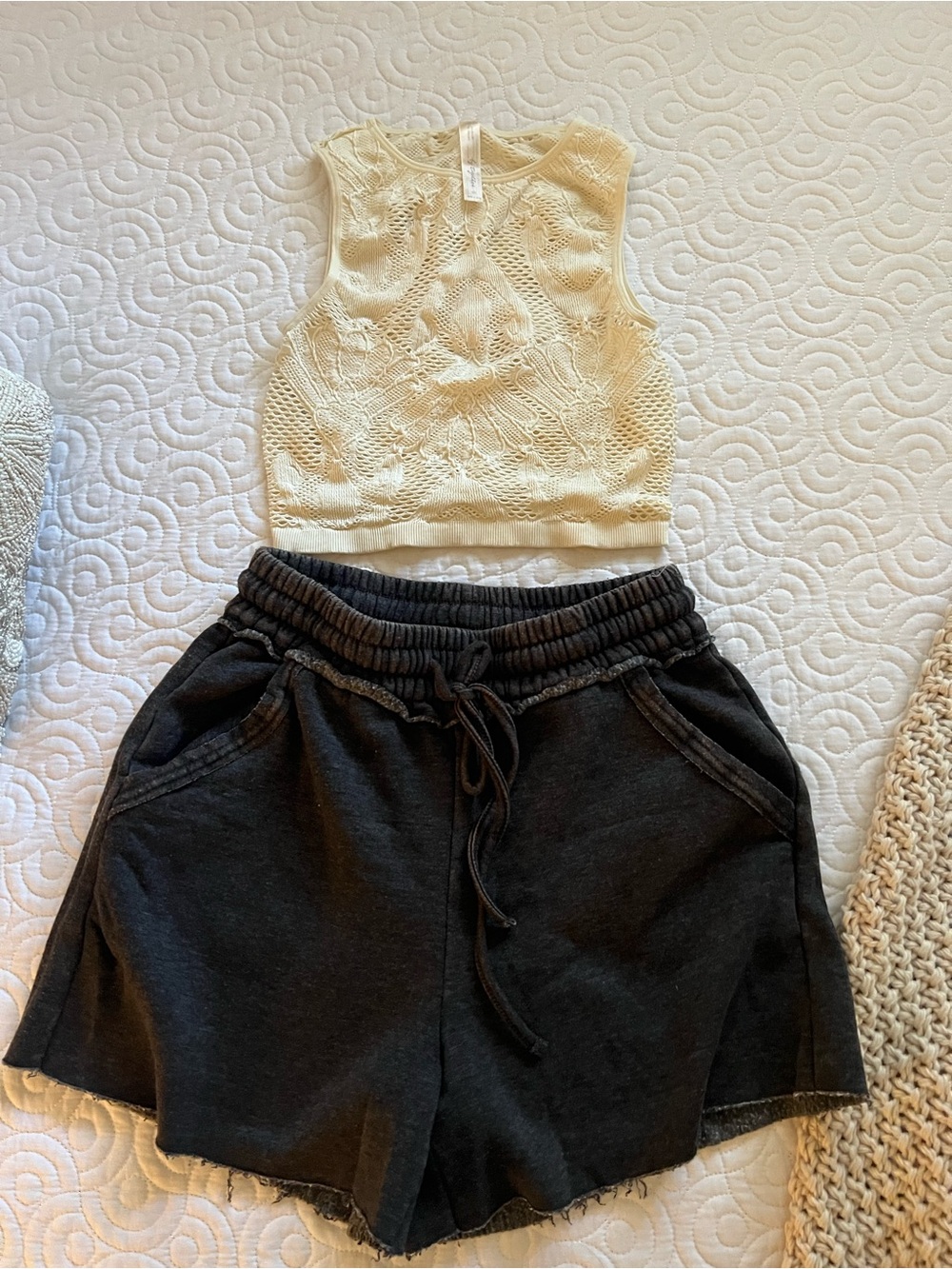 Boho By together tank/Zenana shorts 2 pieces